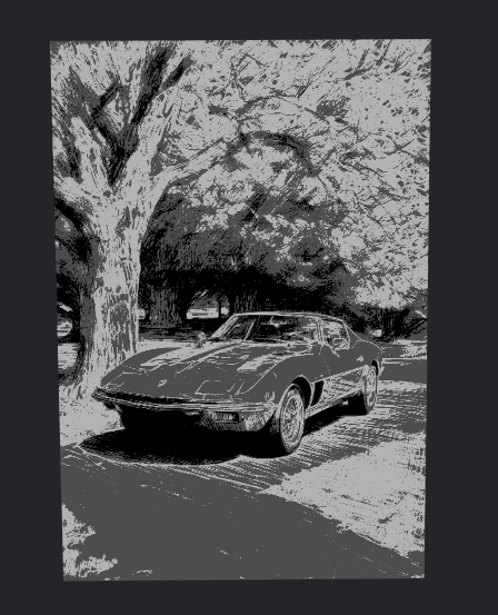 70s sports car pencil sketch