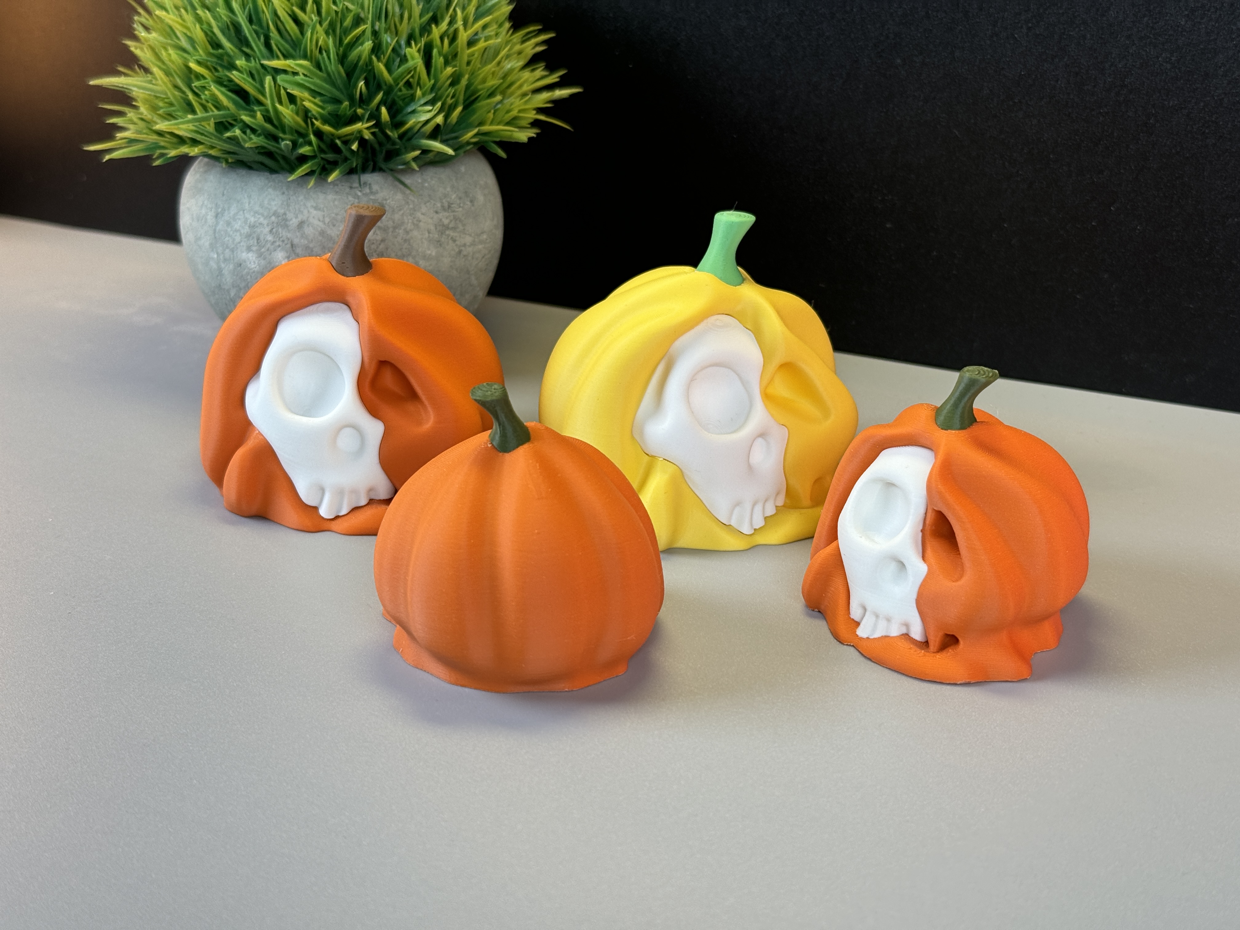 Melting Skull Pumpkin By 3DPrintyi Download Free STL Model melting-skull-pumpkin-by-3dprintyi-download-free-stl-model