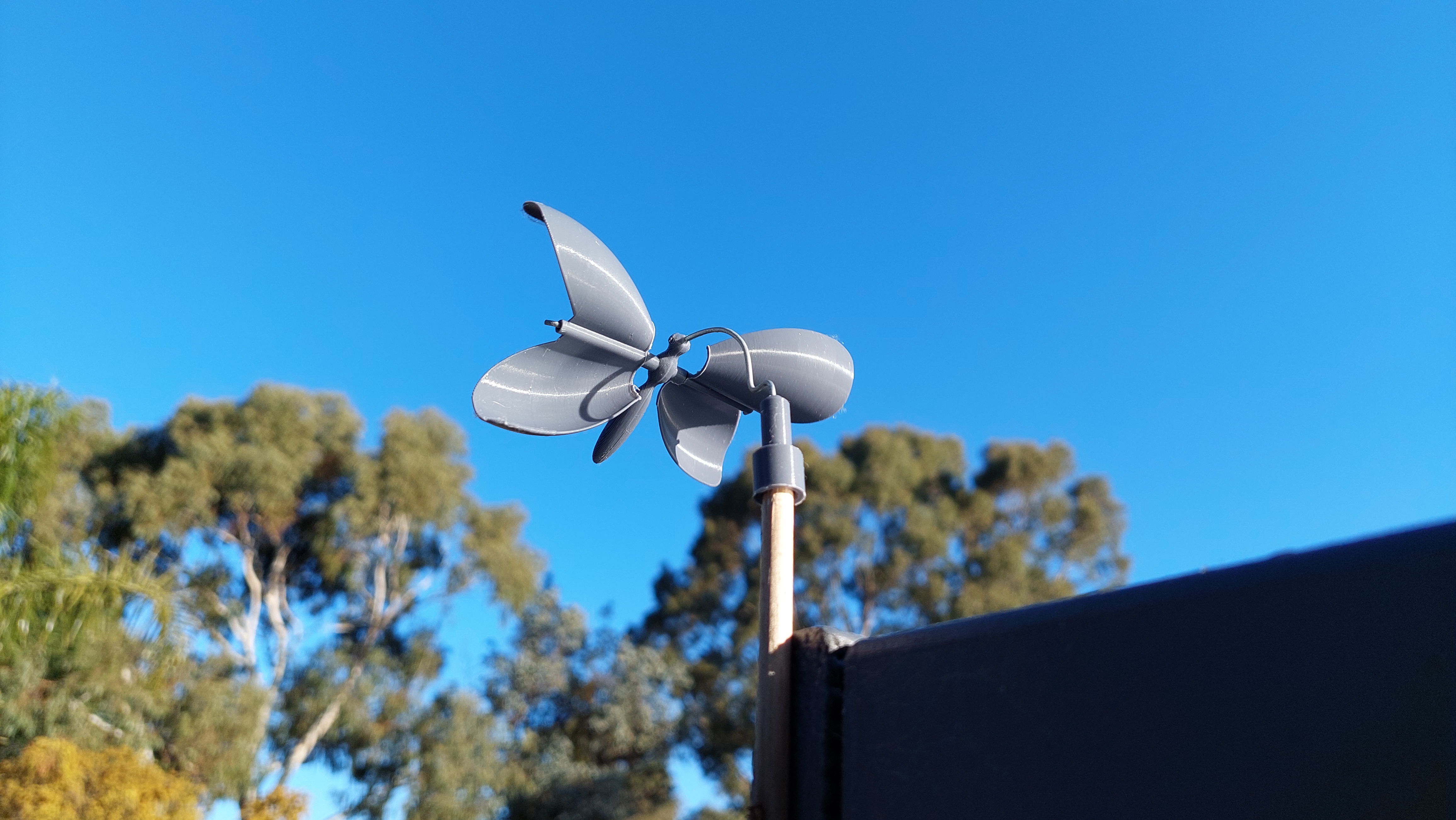 Moth wind spinner