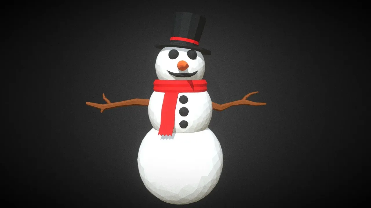 snowman by hill | Download free STL model | Printables.com
