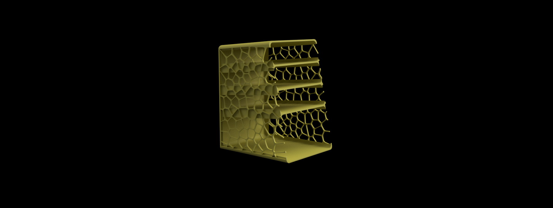Lapicero vertical paramétrico con Voronoi