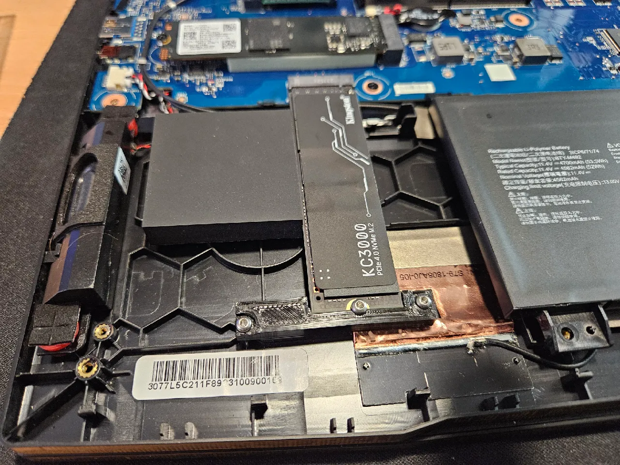 SSD holder for MSI Katana 17 notebook by StoneAgeSkillz | Download