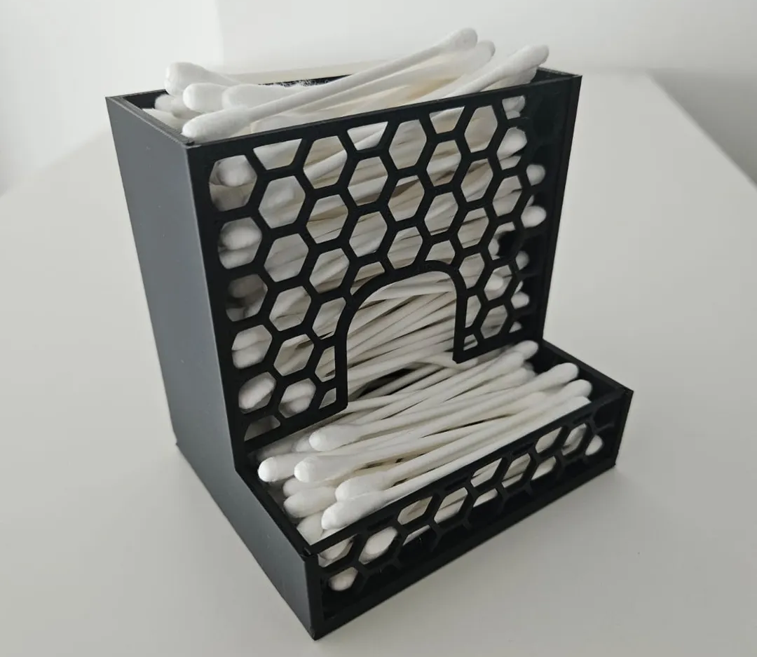 Hexagon inserts and infill inserts for Voronoi Q-Tips dispenser V2