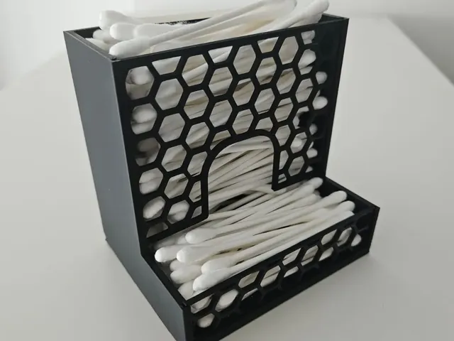 Hexagon inserts and infill inserts for Voronoi Q-Tips dispenser