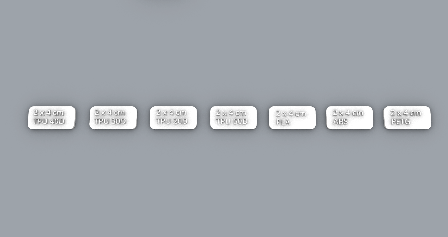 Miniatura 2 do modelo 3D Material Samples Test Small Plates
