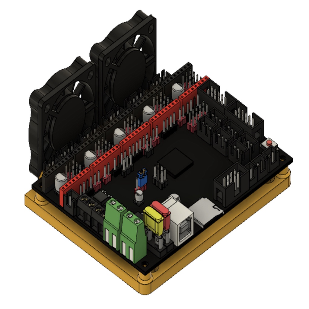 Skr V1.3 mount with two 40mm cooling fans