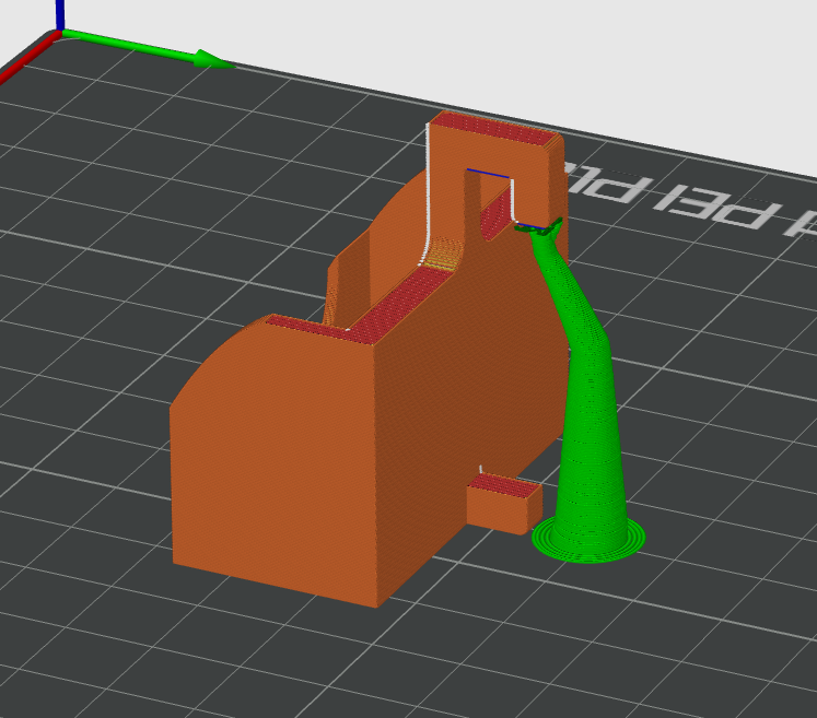 Miniatura 2 do modelo 3D Skadis Sonoff Motion Sensor Mount