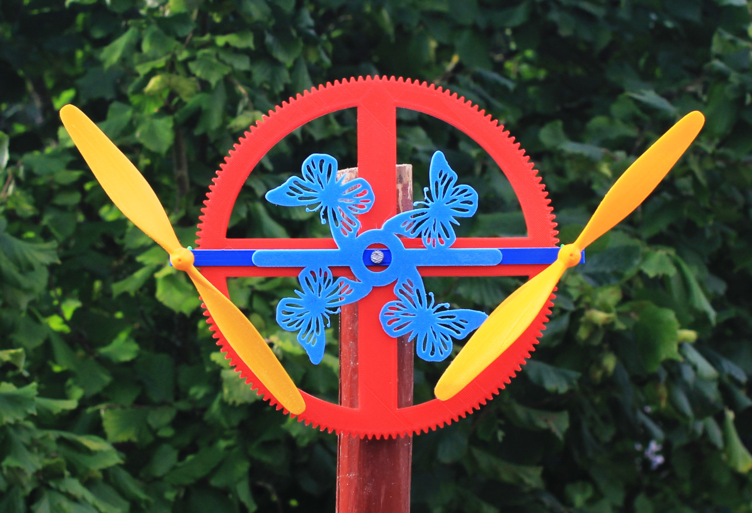 Double Impeller Butterfly Gear Wind Spinner