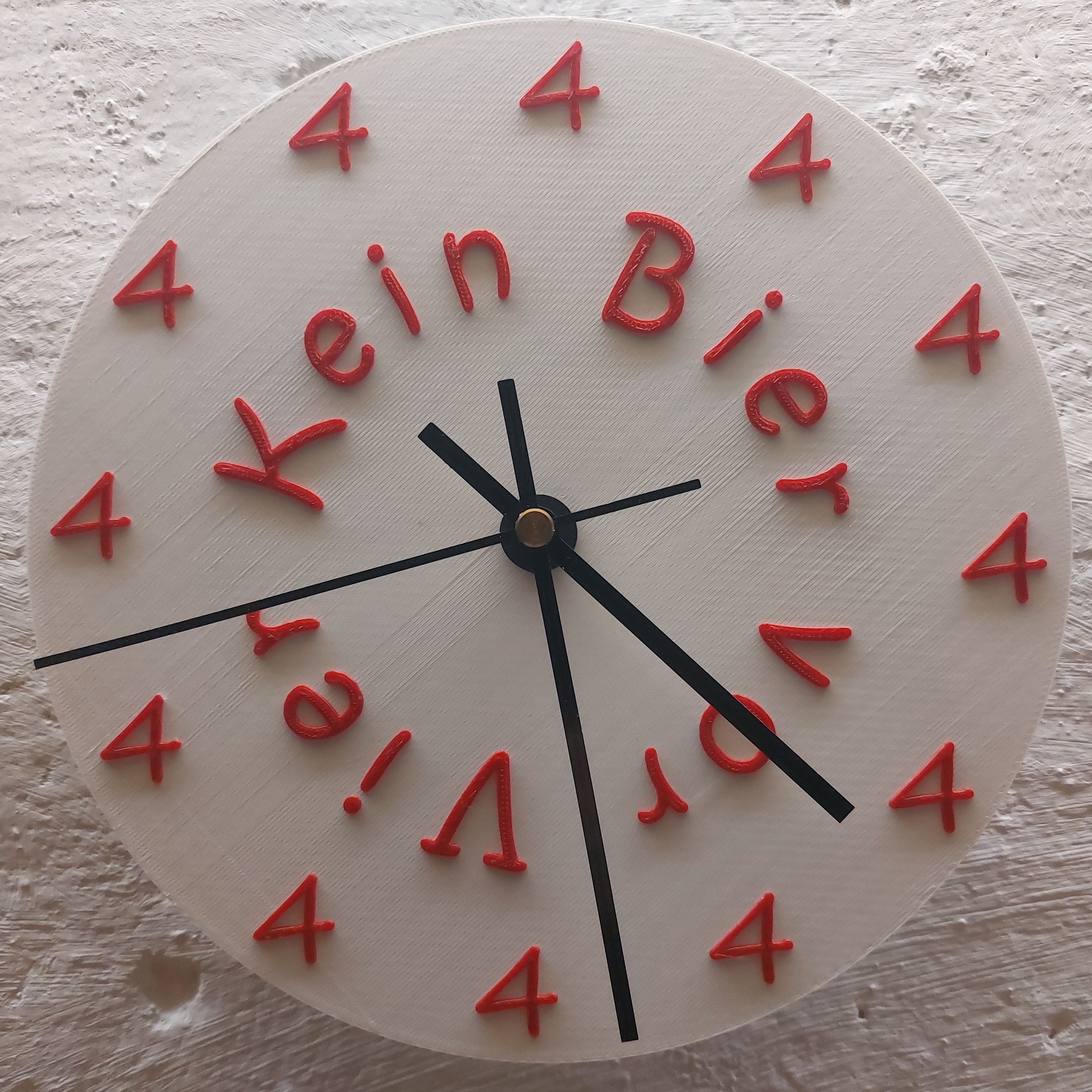 Spass-Uhr für den Partyraum / fun watch for the party room