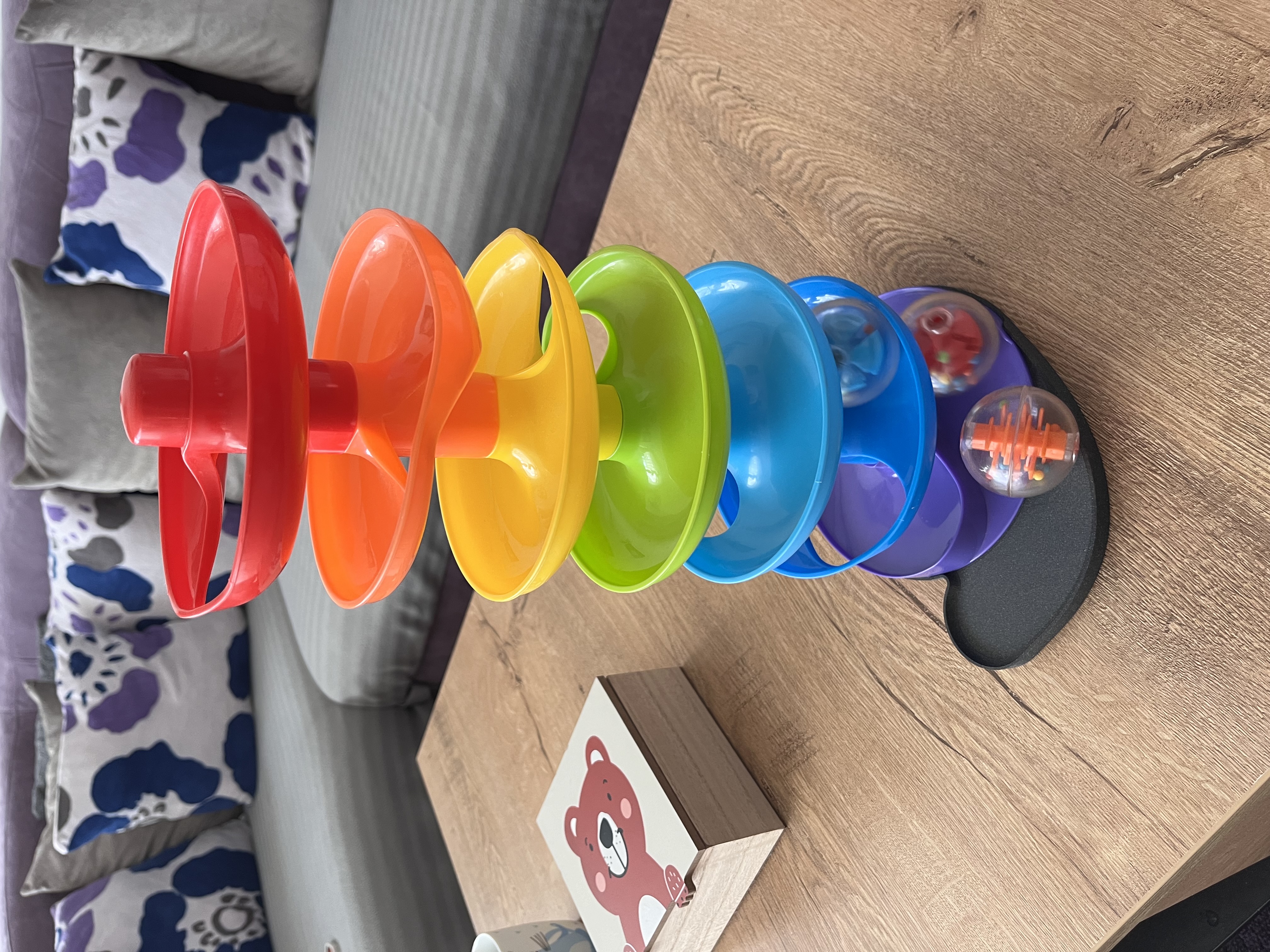 Playgo spiral ball track base