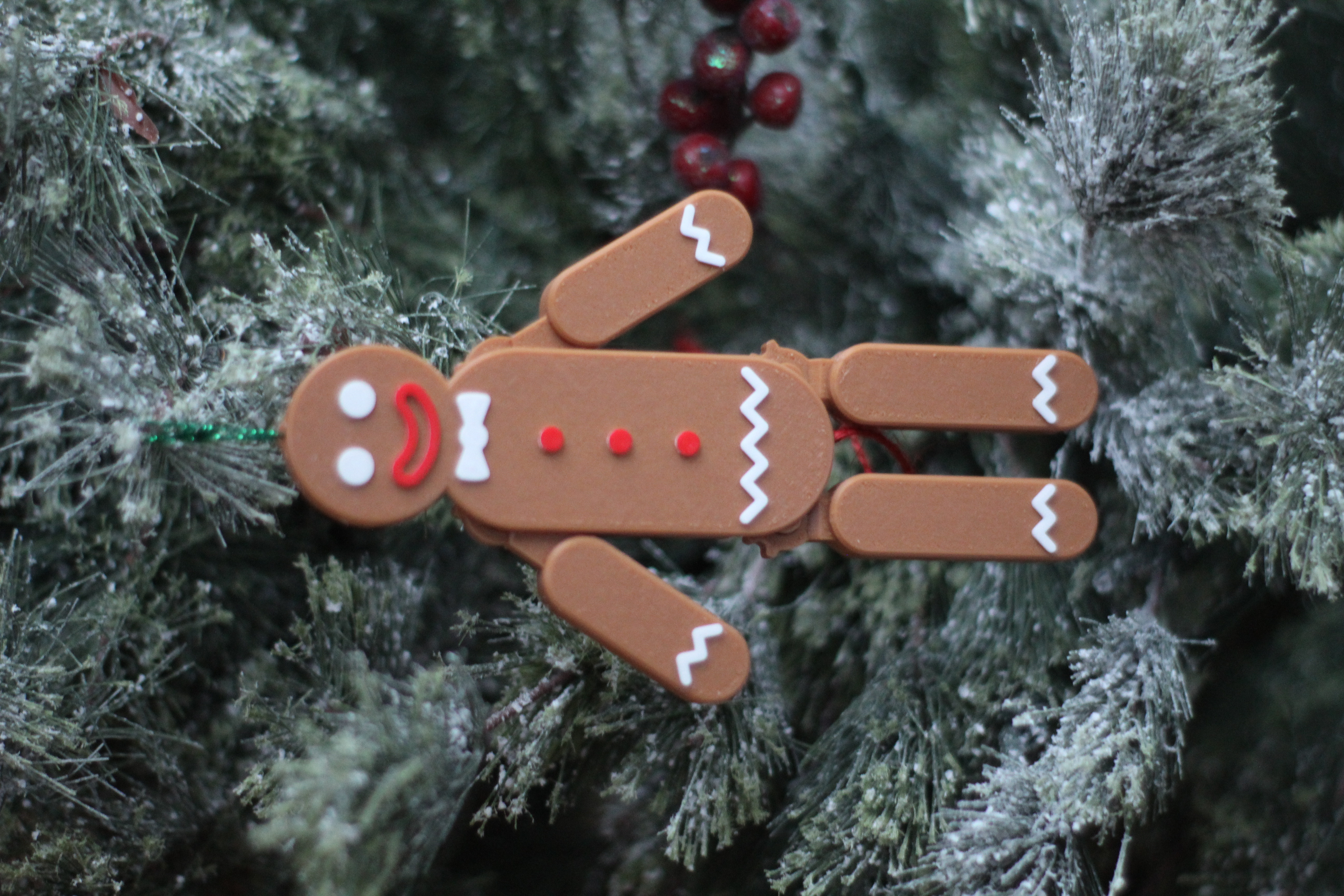 Miniatura 5 do modelo 3D Pull-String Gingerbread Man (print in place)