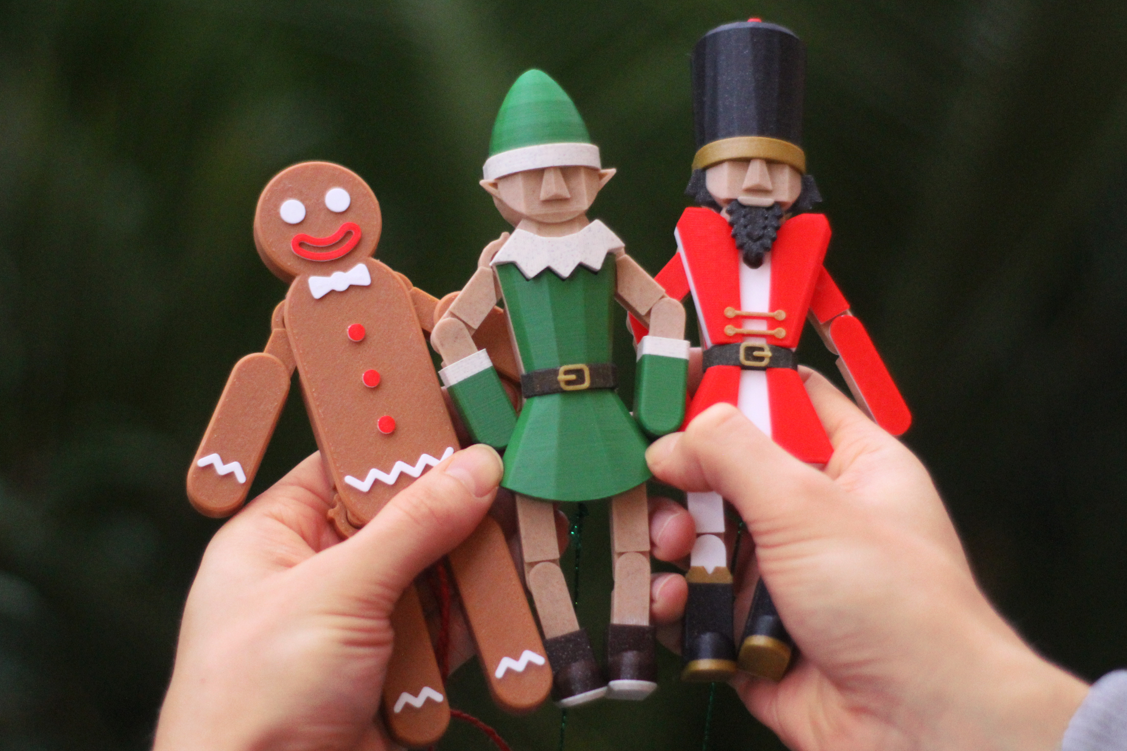Miniatura 2 do modelo 3D Pull-String Gingerbread Man (print in place)