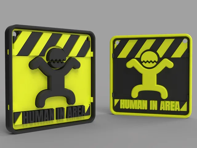 Human in Area Sign
