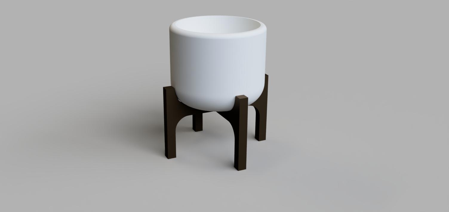 Miniatura 2 do modelo 3D Succulent Planter Pot