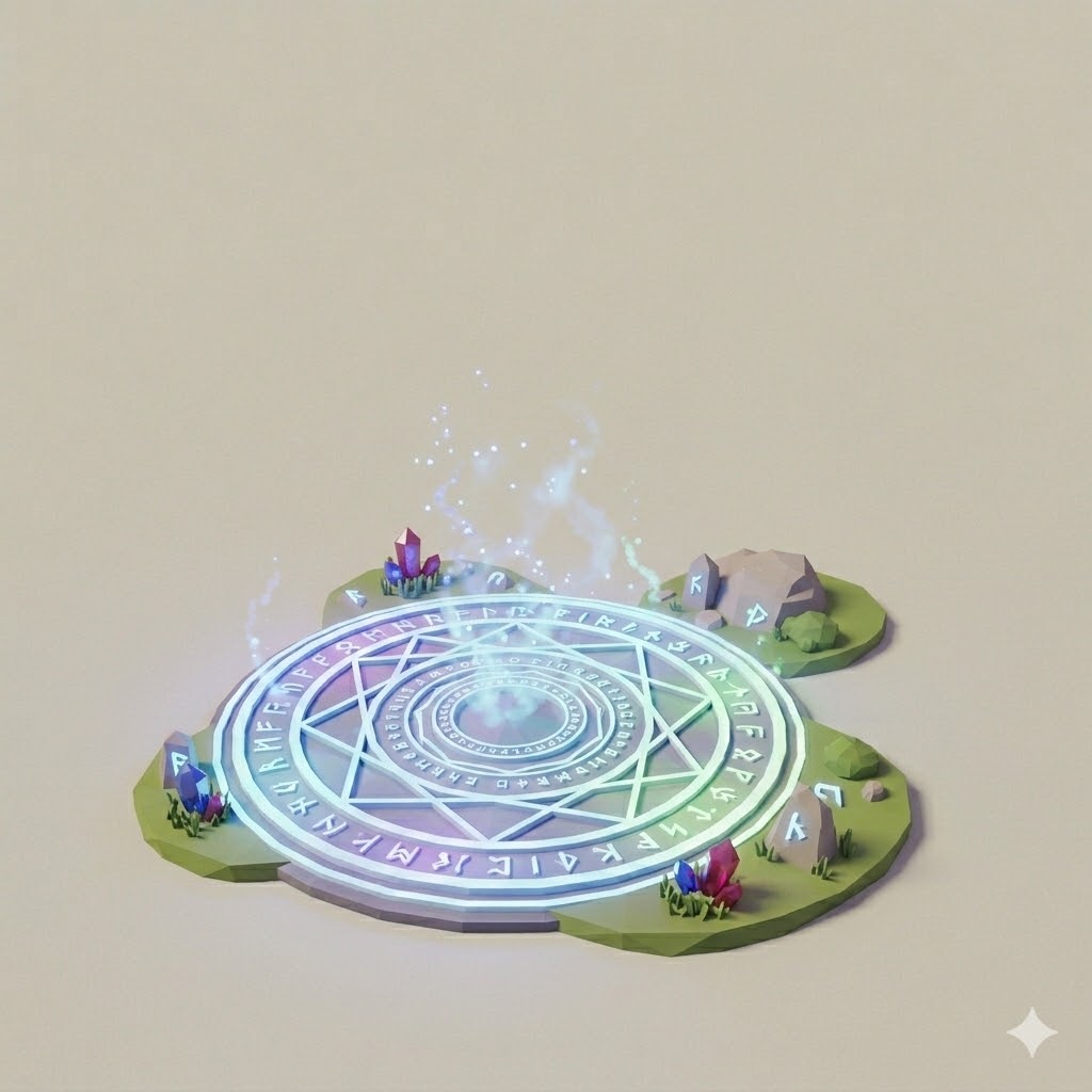 Low Poly Spell Circle