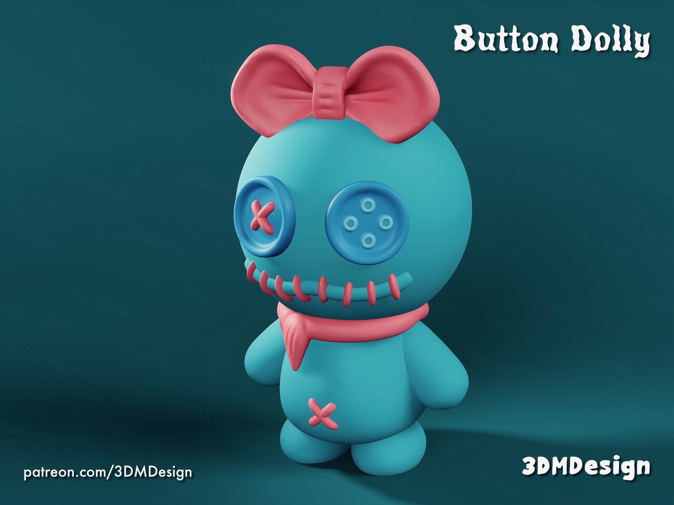 Button Dolly Keychain — miniatura 2
