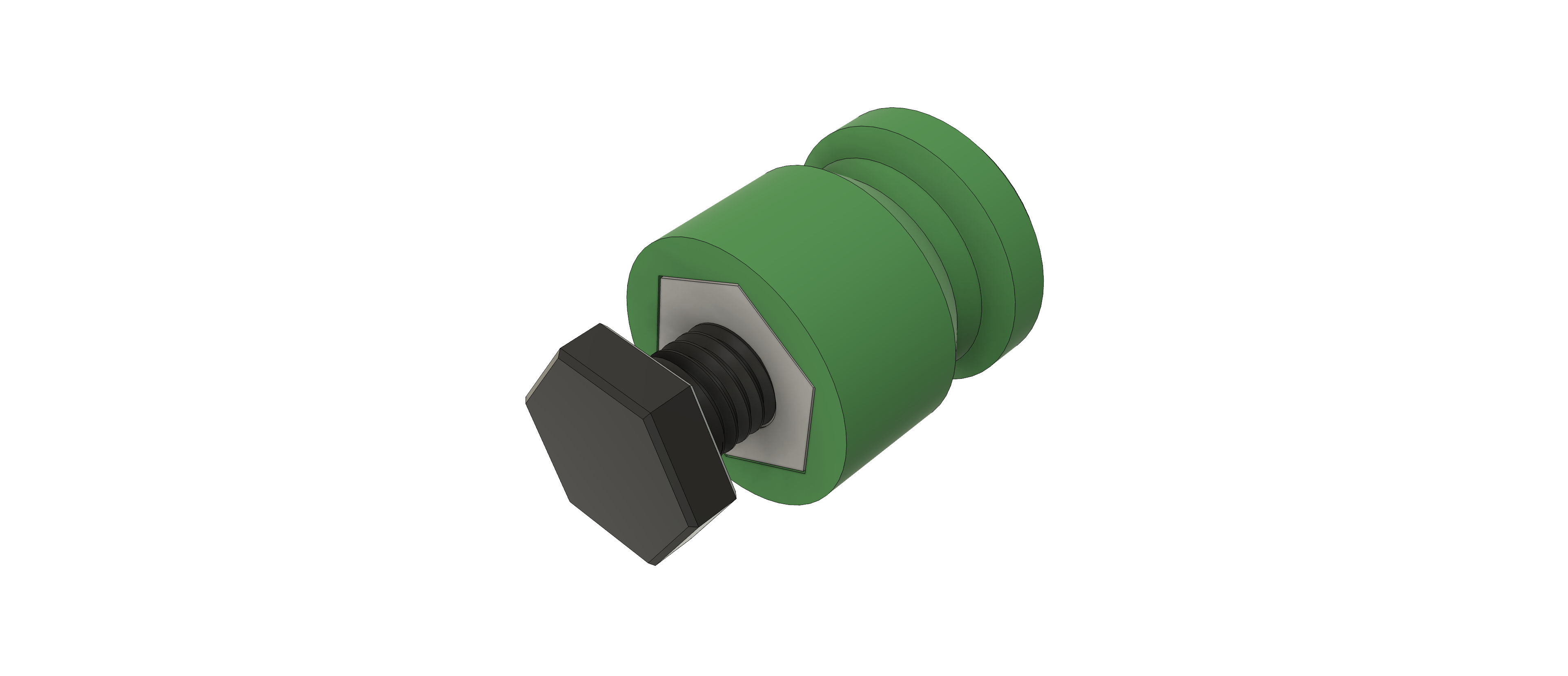 M10 nut and screw magnetic protection knob