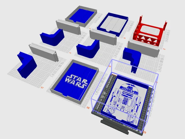 Star Wars R2D2 Themed AD5X Base with two trays