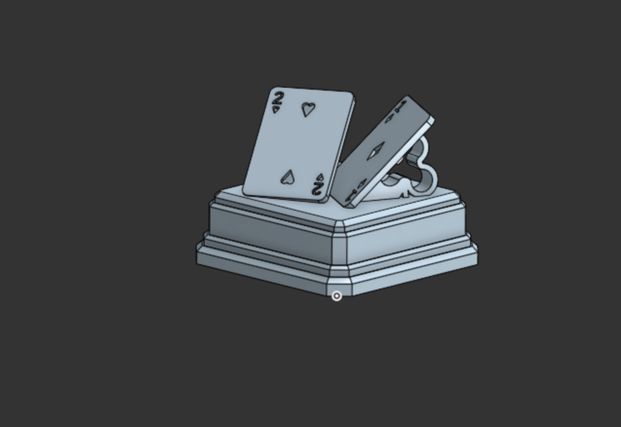 Black jack/card game trophy