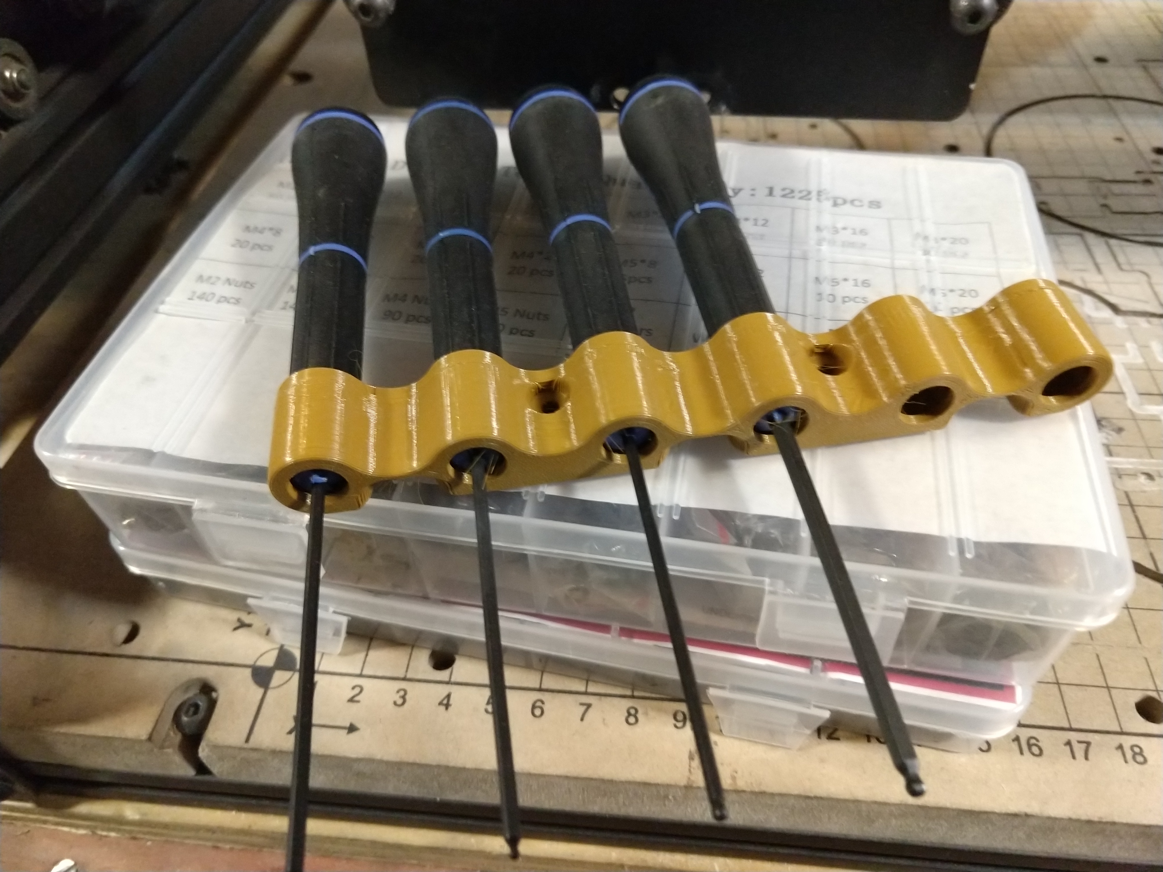 Metric-Hex(x6) ScrewDriver Holder [PegBoard]