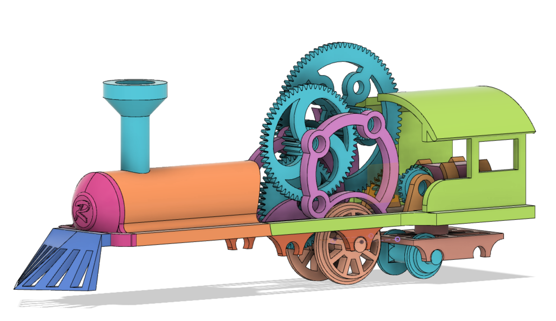 Miniatura 4 do modelo 3D Roosevelt Express (functioning train set!)