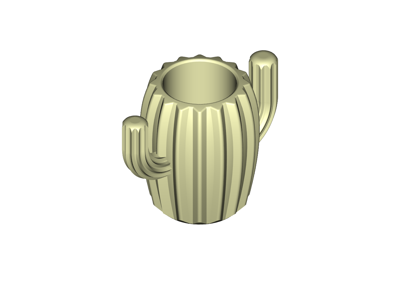 Miniatura 5 do modelo 3D Cactus Pen holder