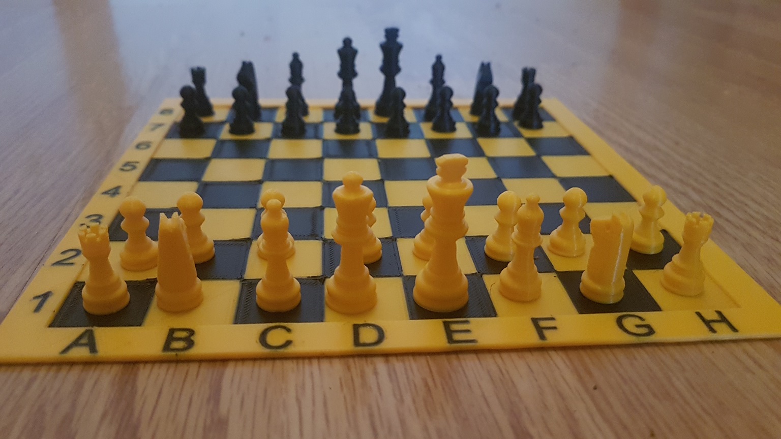 chess board and pieces