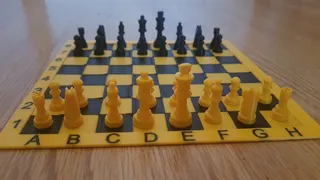 Chess board (2 part - box and lid) by mattsimus