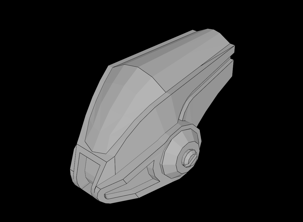 Lego Compatible (11591pb01.dat) Minifig Head Modified Galaxy Squad Robot Elongated