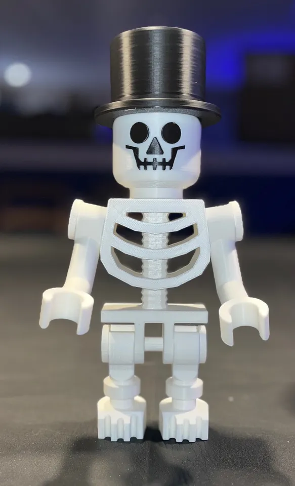Costume Skeleton Lego Man Skeleton Brick MegaFigures (5:1 Scale - Main Image