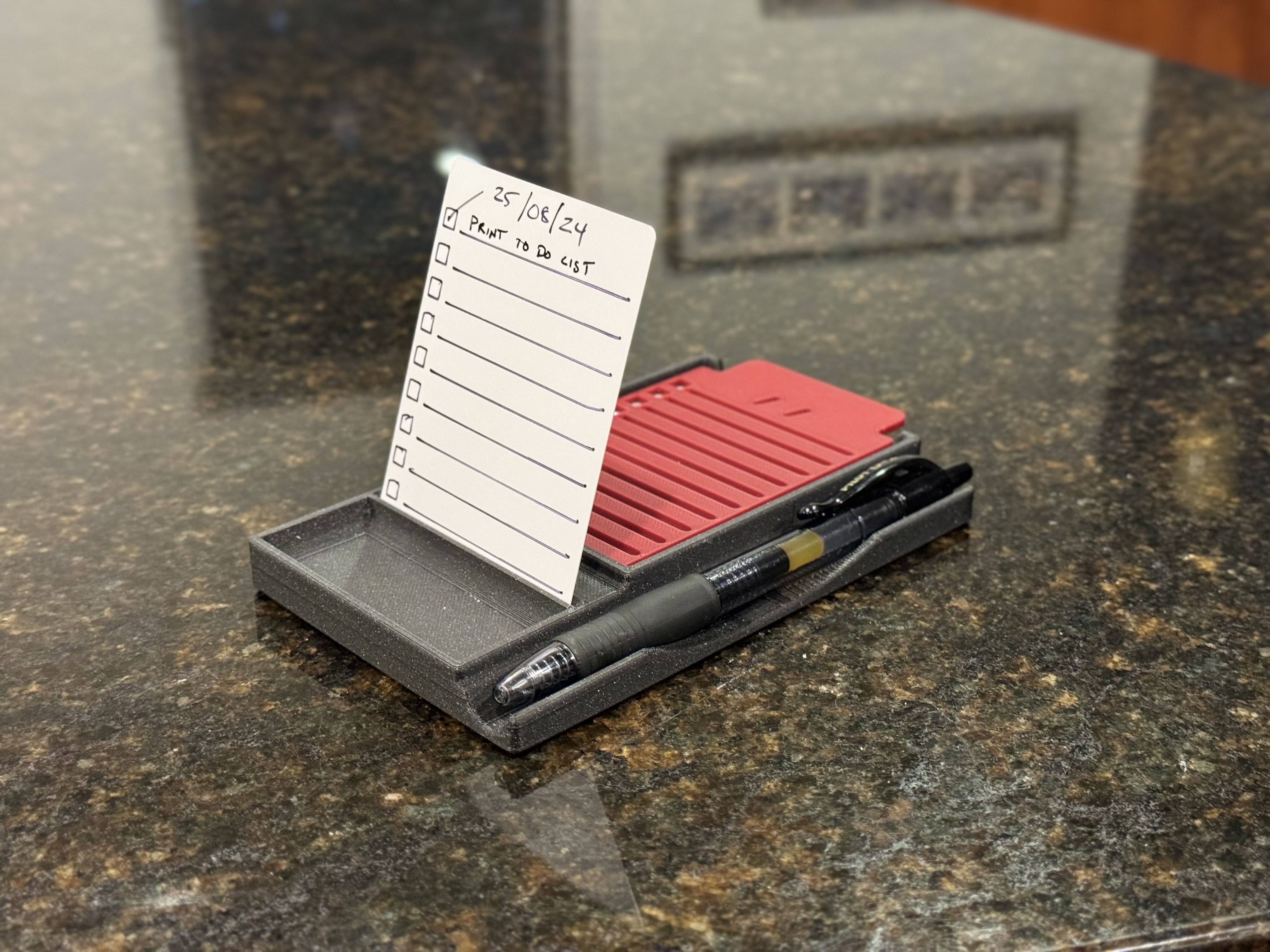 Playing Card Todo List Stencil and Display