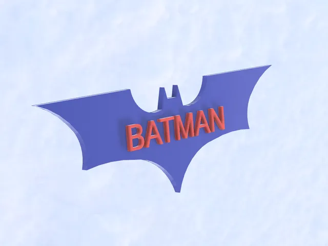 Batman STL for: bed level test, text test, and dual color test