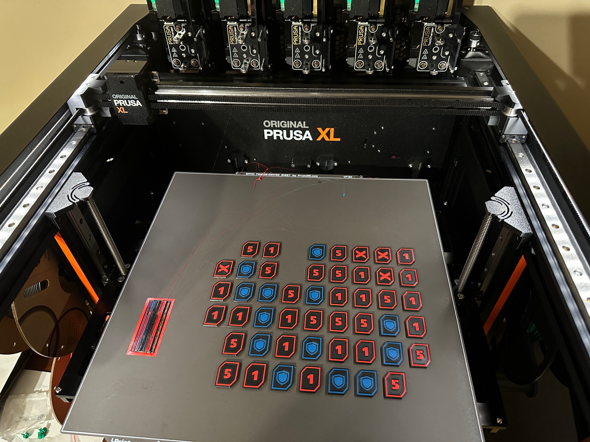 Double Sided Tokens for multi color printing