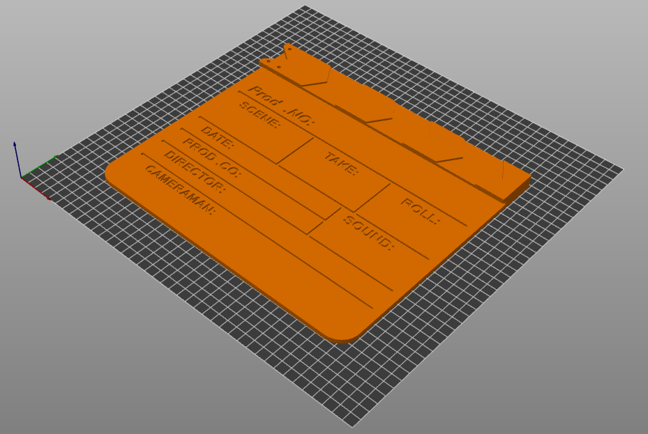 Miniatura 4 do modelo 3D clapperboard / Regieklappe