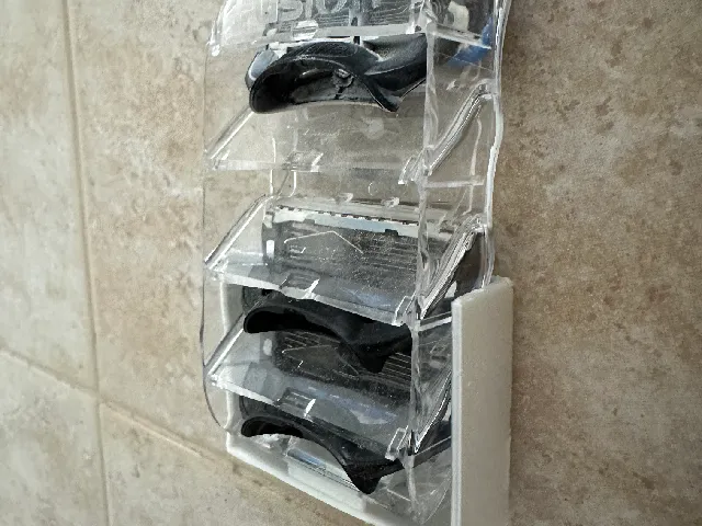 Gillette razorblades box hanging adapter