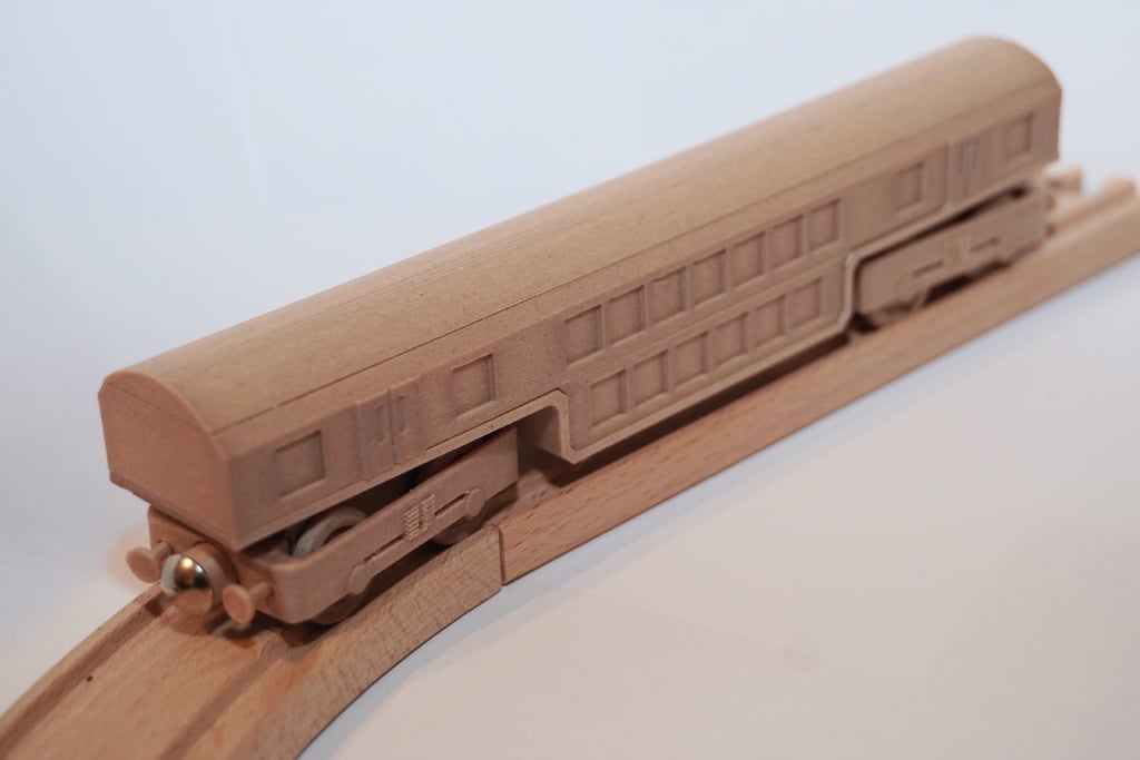 Brio compatible - Doppelstockwagen - Holzeisenbahn