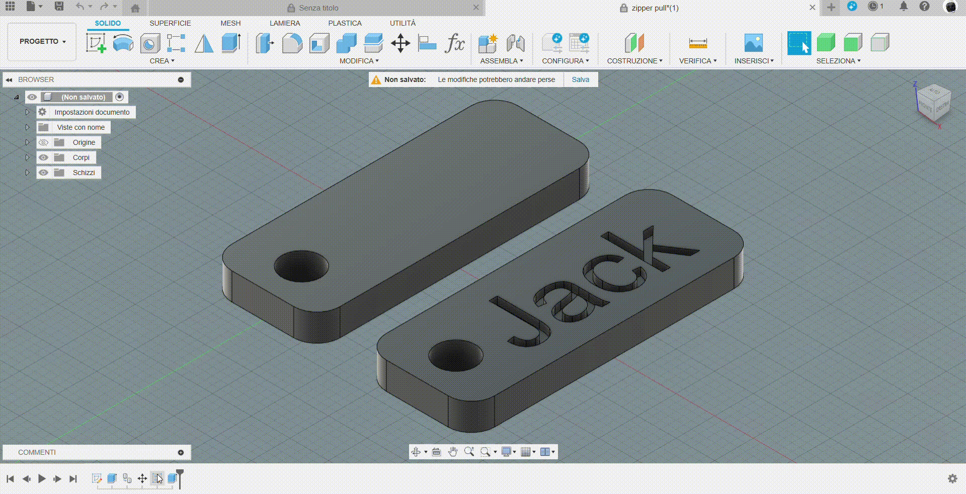 Miniatura 3 do modelo 3D Customizable zip pull replacement