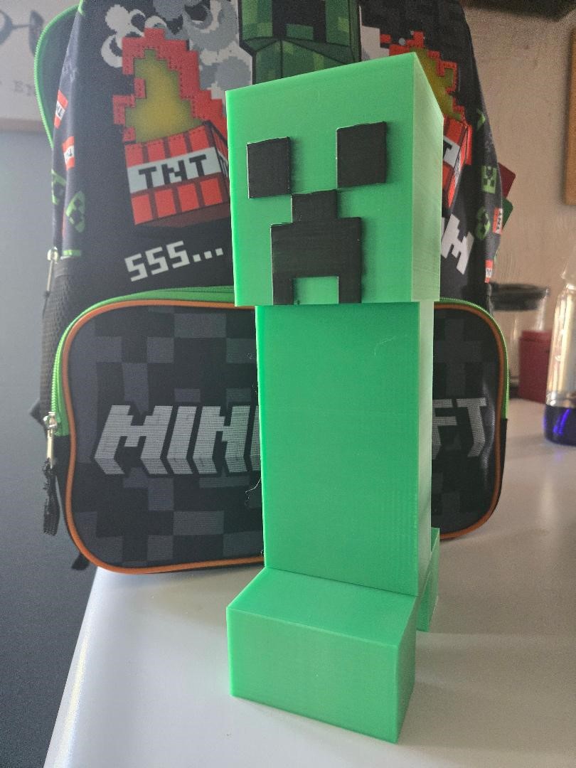 Miniatura 3 do modelo 3D Minecraft Creeper Pencil Case