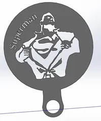 Coffee Stencil - Superman