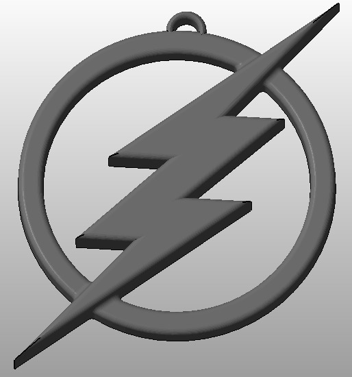 The Flash Logo Keychain