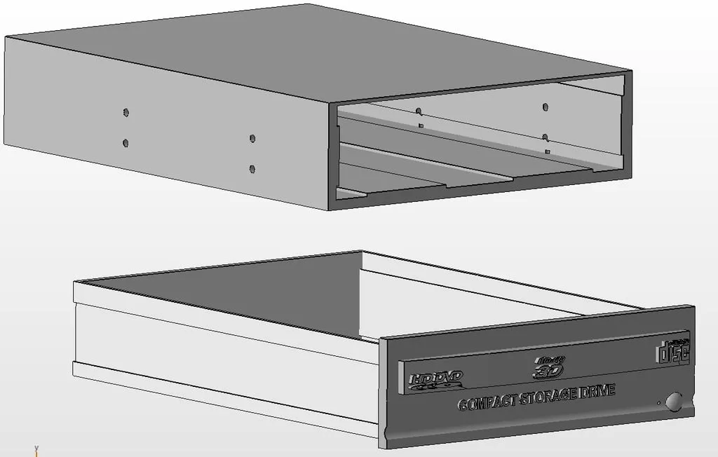 CD DRIVE STORAGE by 3DCustomPrint | Download free STL model ...