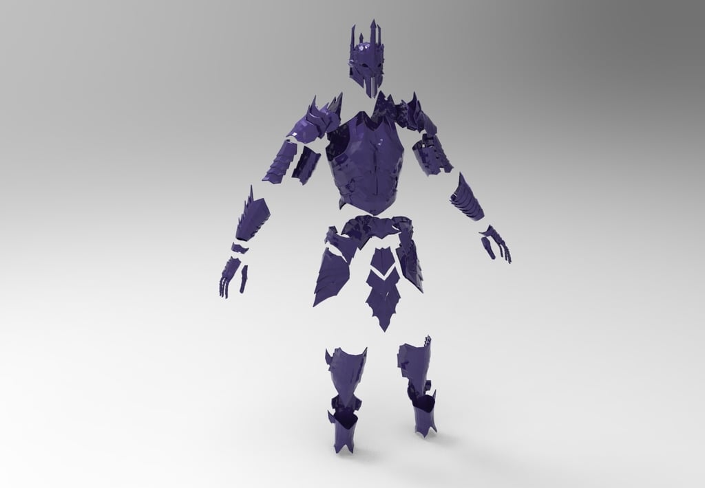Miniatura 2 do modelo 3D Sauron Armor - Complete