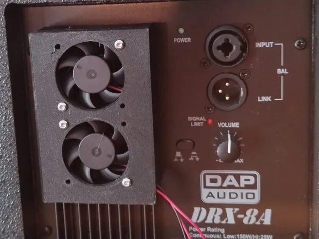 Active cooling unit for DAP Audio DRX 8A speakers
