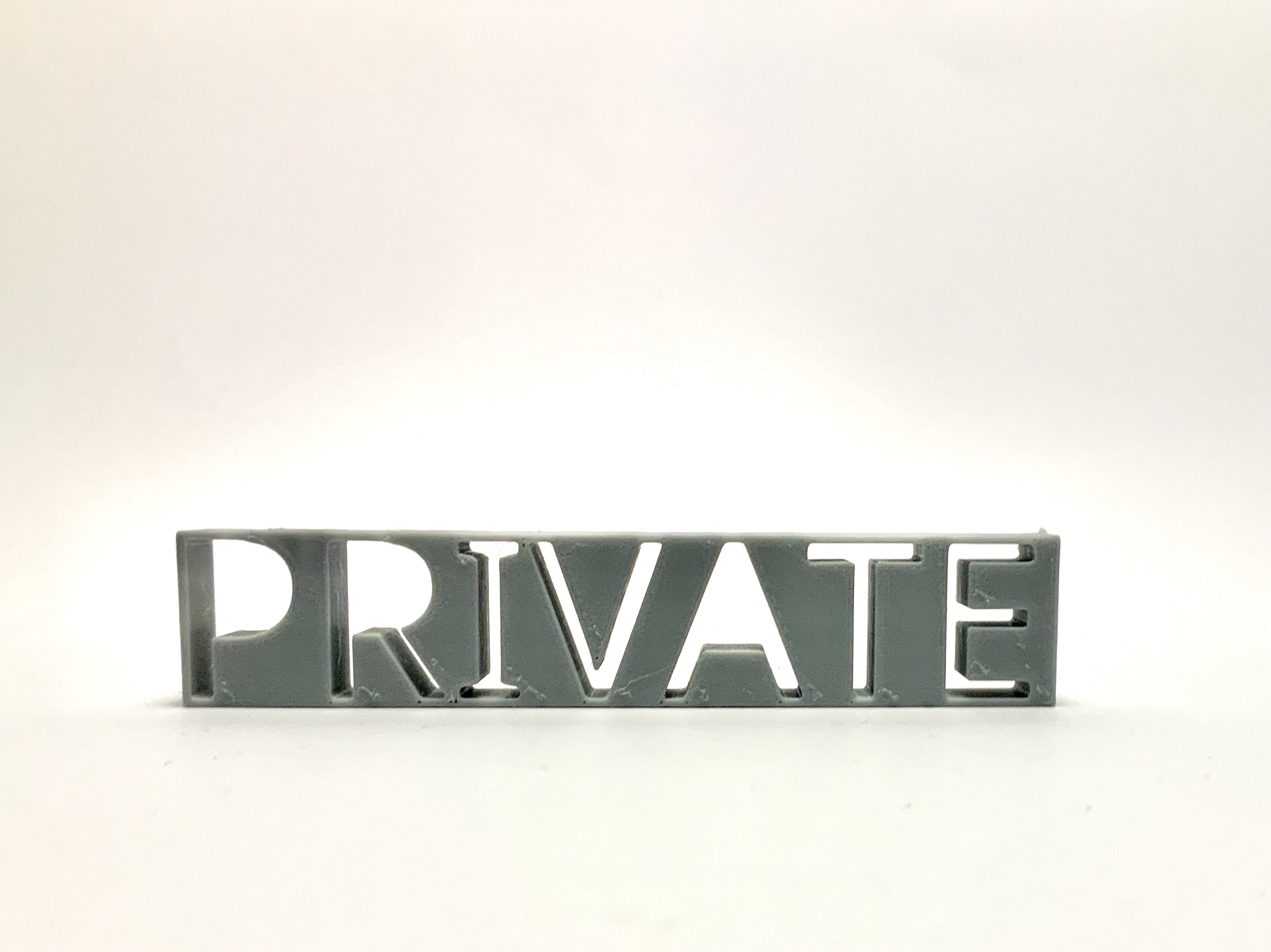 Private Sign