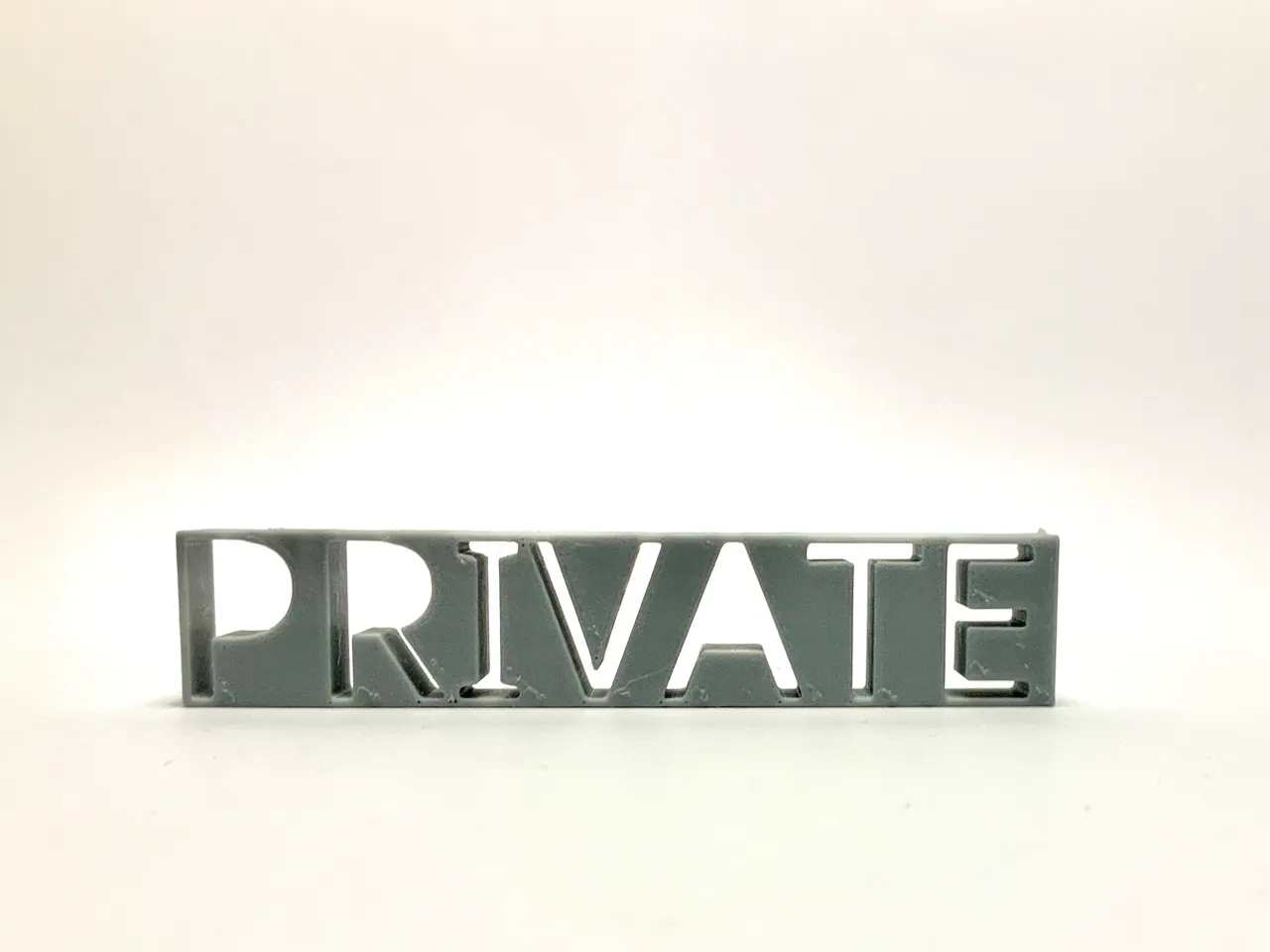 Private Sign by Krisp | Download free STL model | Printables.com