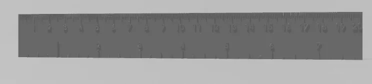 Ruler inch & mm by Corn_b | Download free STL model | Printables.com