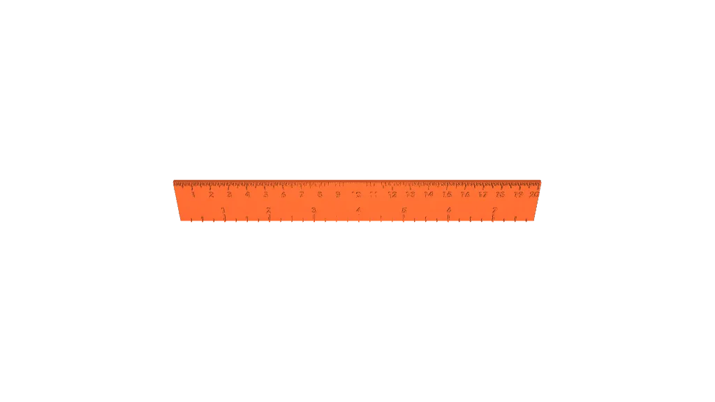 Ruler inch & mm by Corn_b | Download free STL model | Printables.com