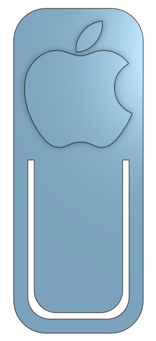 Apple Logo Book Mark