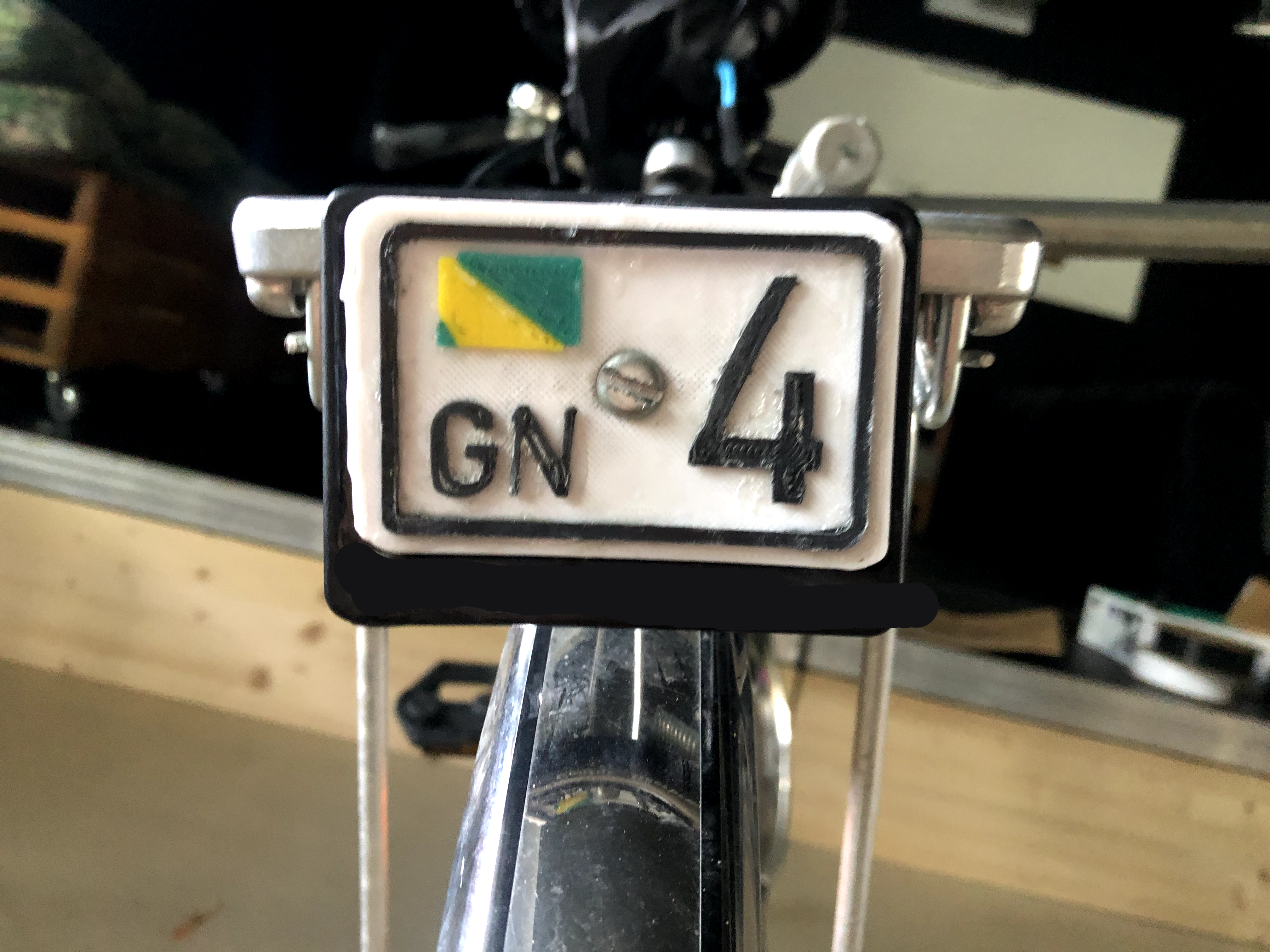 Gurkistan Nummernschild fürs Fahrrad