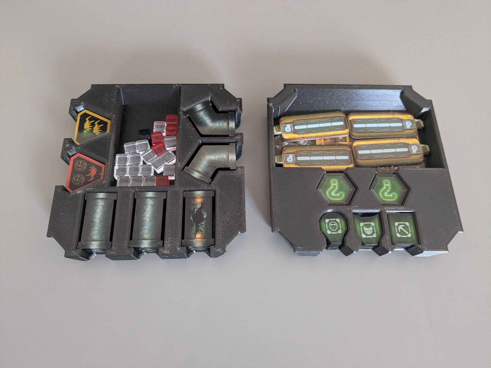 Space Rig and Biomes Expansions Organizers - Deep Rock Galactic The Board Game